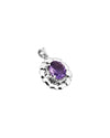 Florent Amethyst Pendant in 925 Silver
