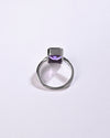 Amethyst (Jamunia) Ring – 925 Silver - #1201B Sq
