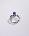 Amethyst (Jamunia) Ring – 925 Silver Precision - #1101N4