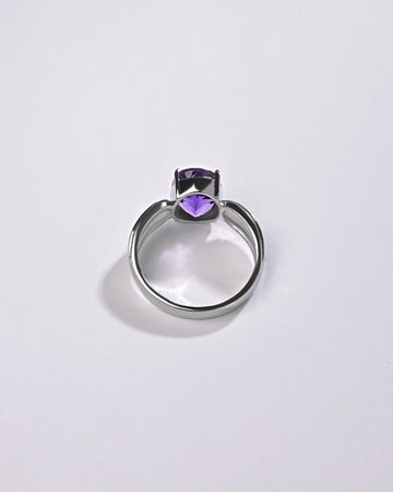 Amethyst (Jamunia) Ring – 925 Silver Precision - #1101N4