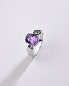 Amethyst (Jamunia) Ring – 925 Silver Precision - #1101N4