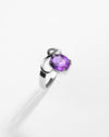 Daily-Wear Amethyst (Jamunia) Ring – 925 Silver - #1110N4