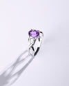 Amethyst (Jamunia) Ring – 925 Silver - #1104N4