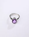 Vedic Amethyst (Jamunia) Ring – 925 Silver - #1136B