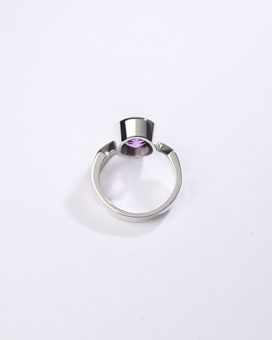 Vedic Amethyst (Jamunia) Ring – 925 Silver - #1136B