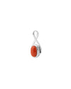 Gentle Curve Coral Pendant in 925 Silver