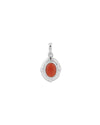 Moonlit Crown Coral Pendant in 925 Silver