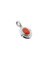 Moonlit Crown Coral Pendant in 925 Silver