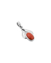 Wave Curve Coral Pendant in 925 Silver