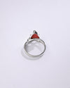 Coral (Moonga) Ring – 925 Silver Essential - #1110N3 Tr