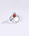 Opulent Coral (Moonga) Ring – 925 Silver Luxe - #1220HB