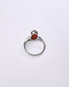 Coral (Moonga) Ring – 925 Silver Modern - #1159B