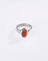 Royal Coral (Moonga) Ring – 925 Silver Golden Hue - #1200B