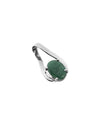 Gentle Curve Emerald Pendant in 925 Silver