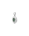 Moonlit Crown Emerald Pendant In 925 Silver