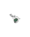 Eternal Om Emerald Pendant in 925 Silver