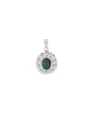Florent Emerald Pendant in 925 Silver