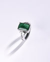 Vedic Emerald (Panna) Ring – 925 Silver - #1148N4 Sq