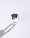 Royal Emerald (Panna) Ring – 925 Silver - #1175N4