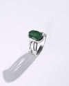 Daily Wear Emerald (Panna) Ring – 925 Silver - #1244B