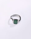 Steady Emerald (Panna) Ring – 925 Silver - #1152B Sq