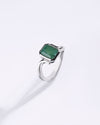 Steady Emerald (Panna) Ring – 925 Silver - #1152B Sq