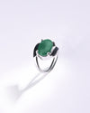 Emerald (Panna) Ring – Pure 925 Silver - #1138N4