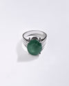 Certified Emerald (Panna) Ring – 925 Silver - #1228N4