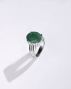 Certified Emerald (Panna) Ring – 925 Silver - #1228N4