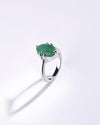 Ethereal Emerald (Panna) Ring – 925 Silver - #1218N6