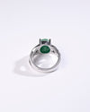 Natural Emerald (Panna) Ring – 925 Silver - #1104N4