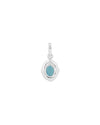 Moonlit Crown Turquoise Pendant in 925 Silver