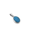 Plain Turquoise Pendant in 925 Silver