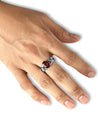 Luxe Garnet (Gomed) Ring – 925 Silver - #1210N4