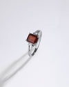 Designer Garnet (Gomed) Ring – 925 Silver - #1148N4 Sq