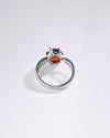 Bold Garnet (Gomed) Ring – 925 Silver - #1102N6