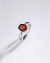Bold Garnet (Gomed) Ring – 925 Silver - #1102N6