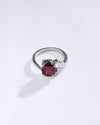 Pure Energy Garnet (Gomed) Ring – 925 Silver - #1176N4
