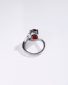 Pure Energy Garnet (Gomed) Ring – 925 Silver - #1176N4