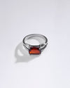 Smart Garnet (Gomed) Ring – 925 Silver - #1106N4 Re