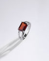 Smart Garnet (Gomed) Ring – 925 Silver - #1106N4 Re