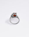 Refined Garnet (Gomed) Ring – 925 Silver - #1191N4 Sq