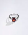 Calm Garnet (Gomed) Ring – 925 Silver - #1112N4
