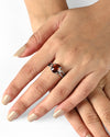 Calm Garnet (Gomed) Ring – 925 Silver - #1112N4