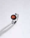 Charming Garnet (Gomed) Ring – 925 Silver - #1136B