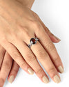 Charming Garnet (Gomed) Ring – 925 Silver - #1136B