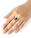 Essential Garnet (Gomed) Ring – 925 Silver - #1110N4 Sq