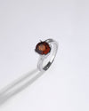 Finely Crafted Garnet (Gomed) Ring – 925 Silver - #1153N4