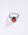 Bold Luxe Garnet (Gomed) Ring – 925 Silver - #1203N4
