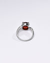 Bold Luxe Garnet (Gomed) Ring – 925 Silver - #1203N4